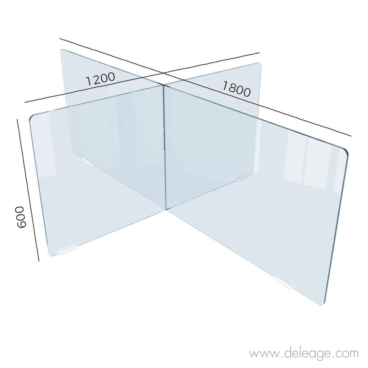 Séparateur plexiglass pour bureau & enseigne plexiglass - 3DS Groupe